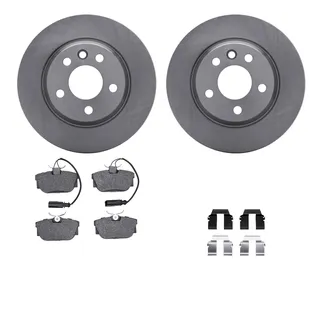 R1 Concepts WFWH1-74073 E- Line Series Brake Rotor W/ Ceramic Brake Pads & Hdw